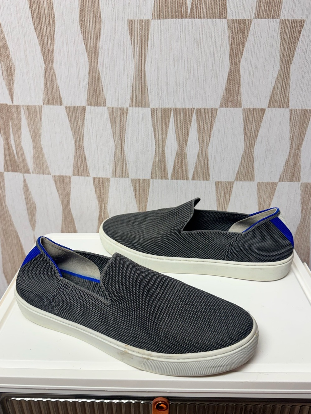 Rothy’s gray slip on sneakers 8.5